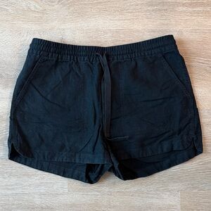 J. Crew Women's Black Linen Shorts
